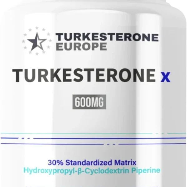 Turkesterone X 30% complexo com HydroPerine™ - 60 cápsulas (600 mg) - Turkesterone Europe®