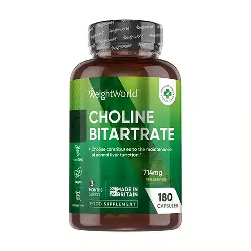 Bitartarato de colina 714 mg 180 cápsulas