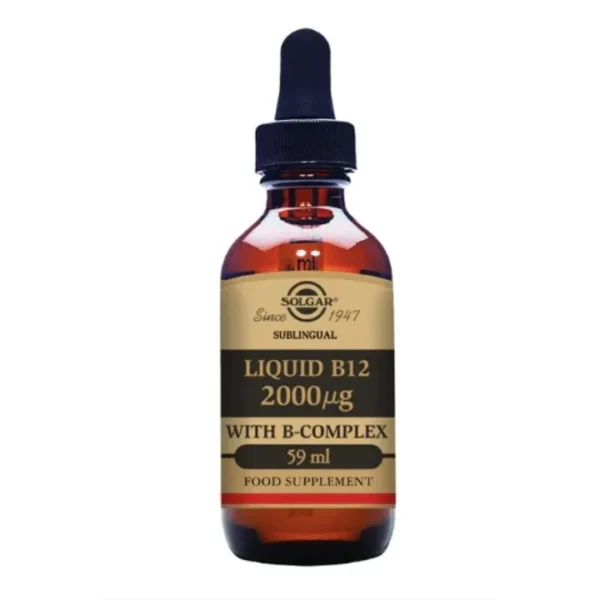 Solgar Vitamina B12 Líquida com B-Complex 2000µg