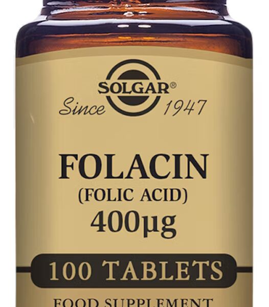 Folacin Ácido Fólico Solgar 400 Mcg